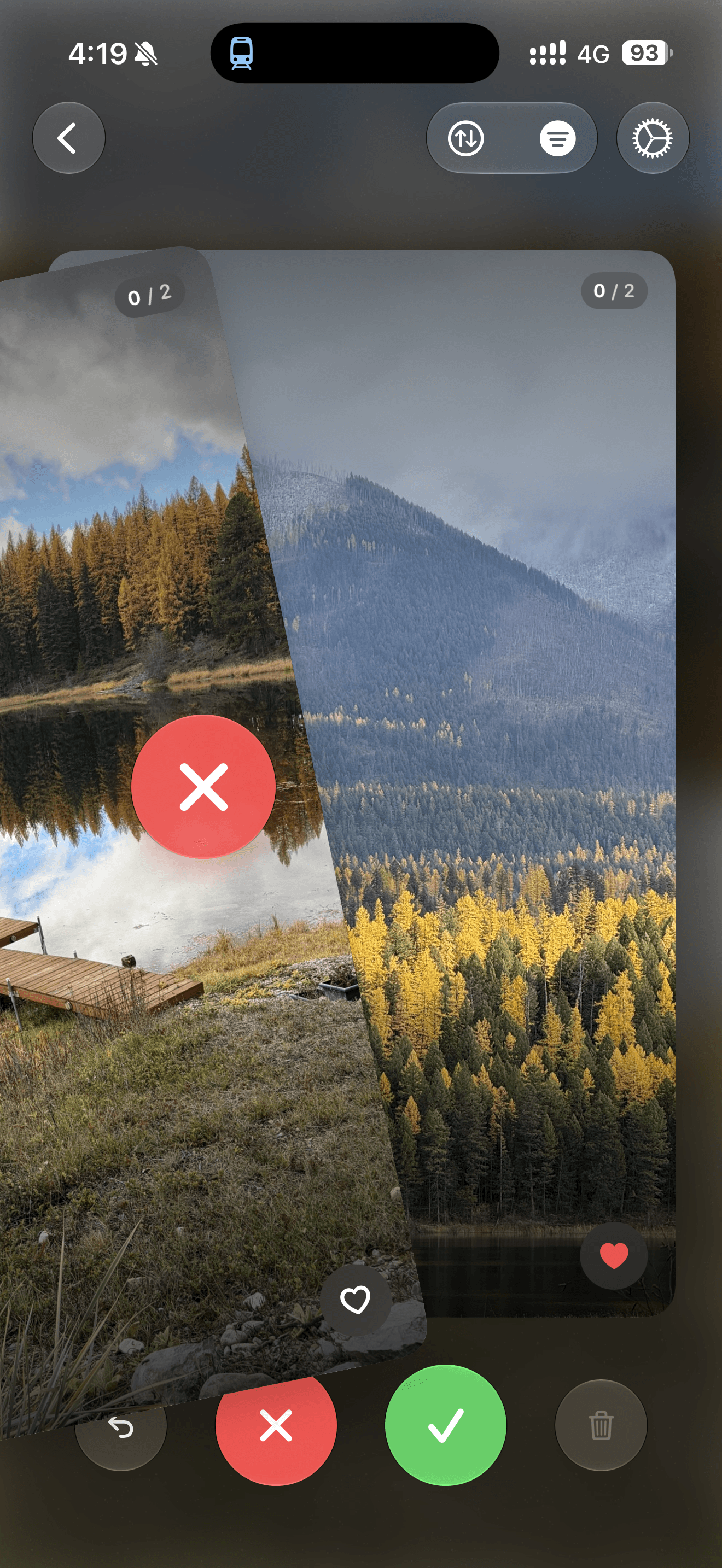 Swipe — keep or delete photos with a visual card deck.